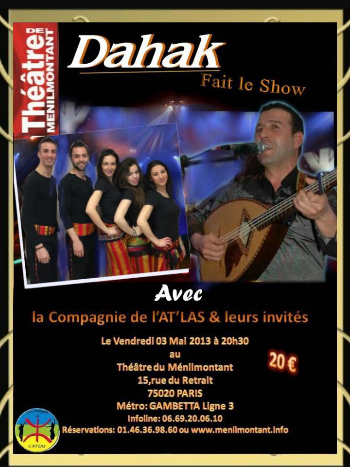 Concert DAHAK avec la compagnie de l&rsquo;AT&rsquo;LAS
