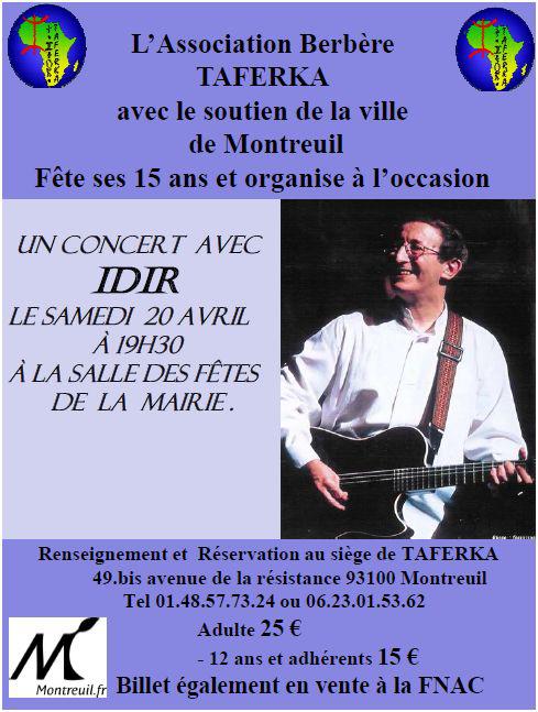 Concert avec Idir