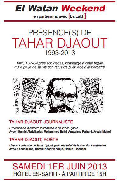 Rencontres – Hommage à Tahar DJAOUT