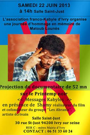Hommage à MATOUB