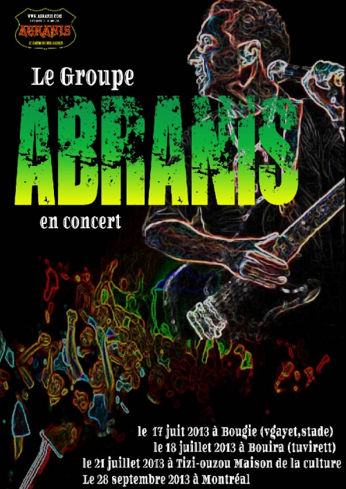 GROUPE ABRANIS – DATES CONCERTS