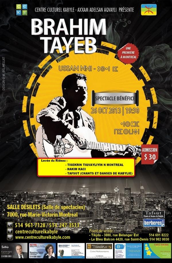 Brahim Tayeb en concert à Montréal