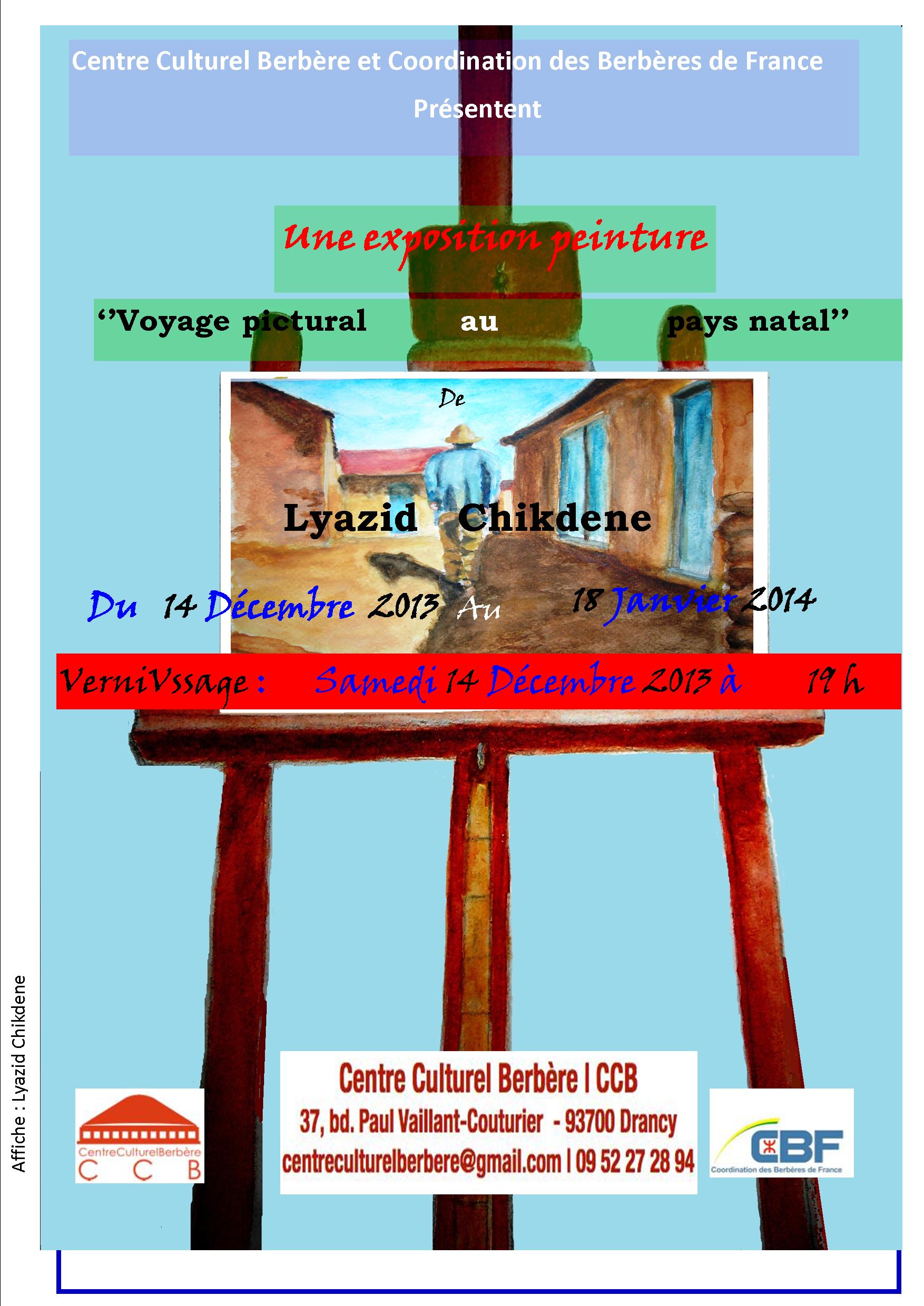 Exposition Peinture de Lyazid Chikdene à Drancy