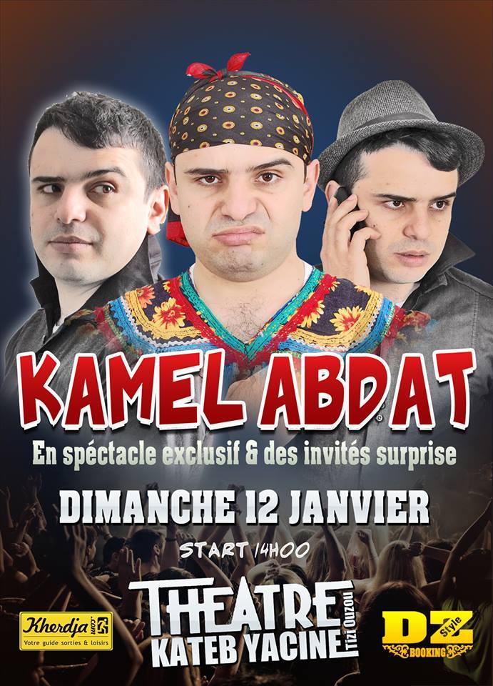 Kamel Abdat en spectacle au Théâtre Régional KATEB Yacine 12|01|2014