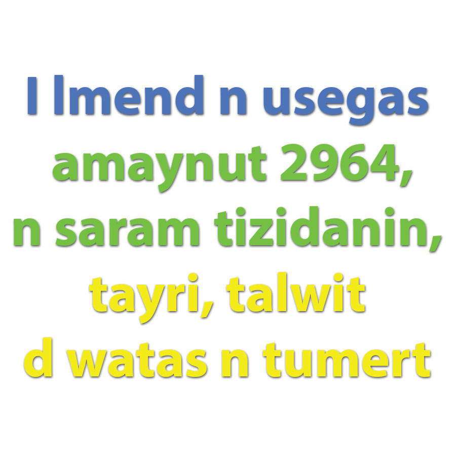 Aseggas Ameggaz 2964