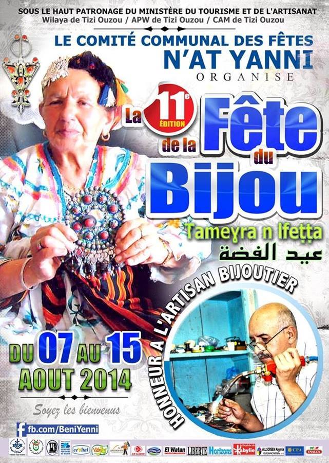 Fête du Bijou – Tameghra n lfetta – du 7 au 15 Août 2014 à At-Yanni